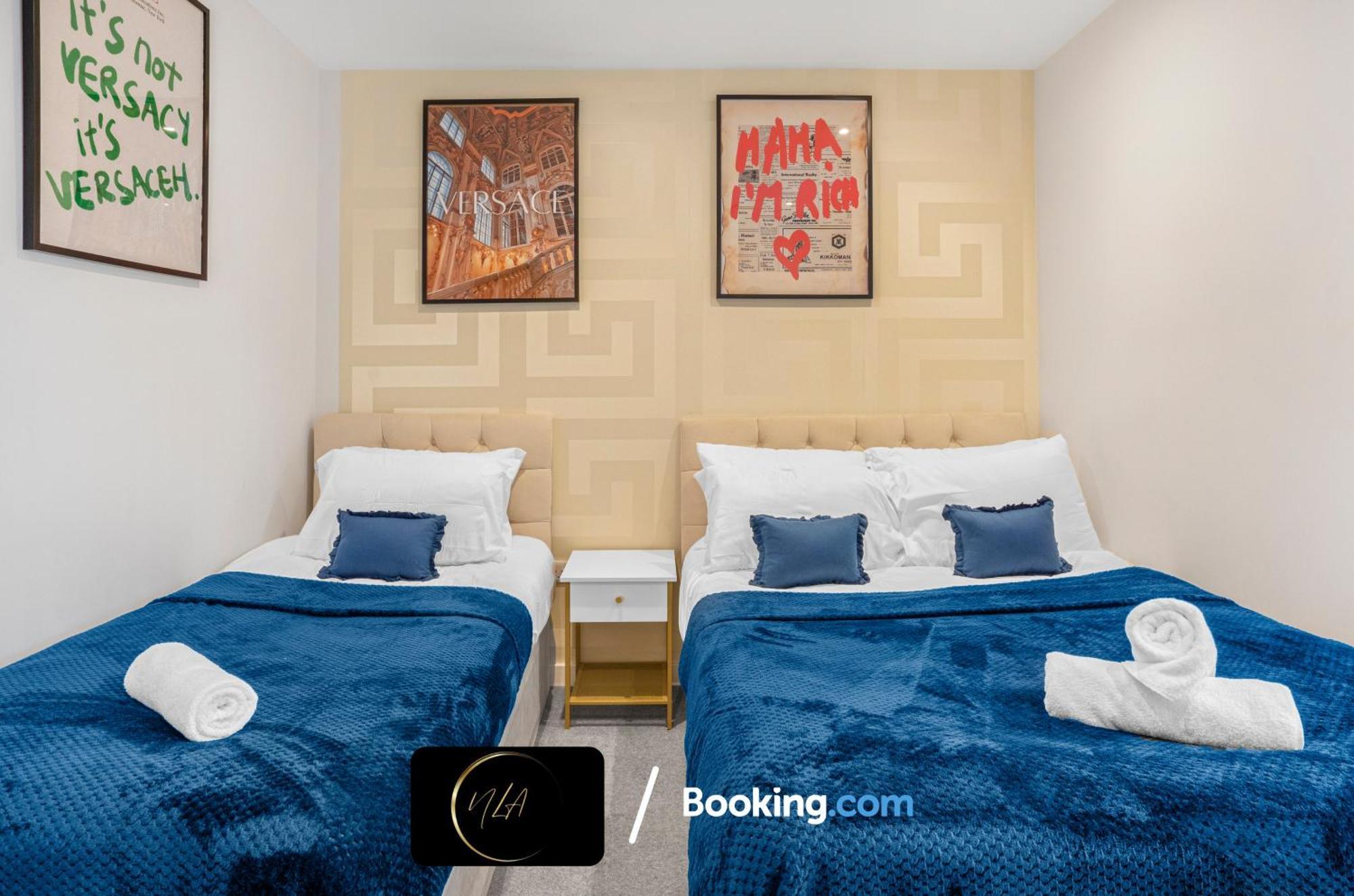 City Centre Apartment With Free Parking, 2 Bathrooms, Netflix And Wifi - Suitable For Contractors And Families - By Noor Luxury Accommodations Birmingham Luaran gambar