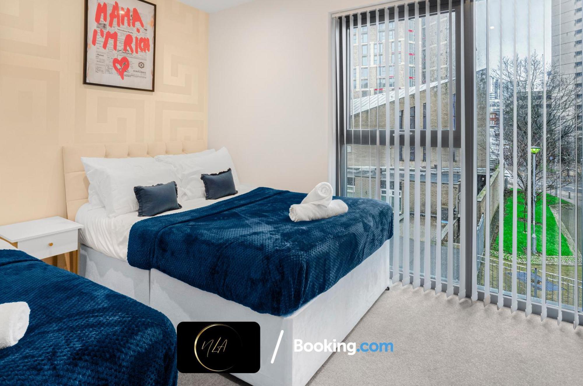 City Centre Apartment With Free Parking, 2 Bathrooms, Netflix And Wifi - Suitable For Contractors And Families - By Noor Luxury Accommodations Birmingham Luaran gambar
