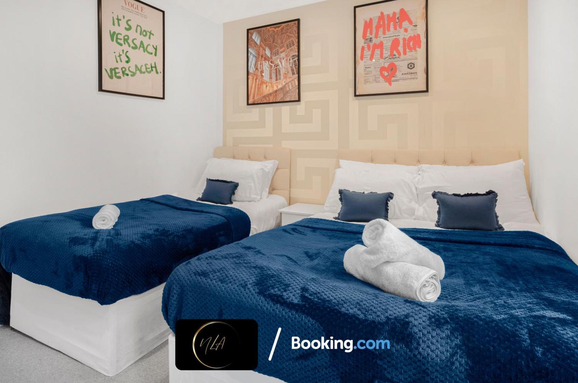 City Centre Apartment With Free Parking, 2 Bathrooms, Netflix And Wifi - Suitable For Contractors And Families - By Noor Luxury Accommodations Birmingham Luaran gambar