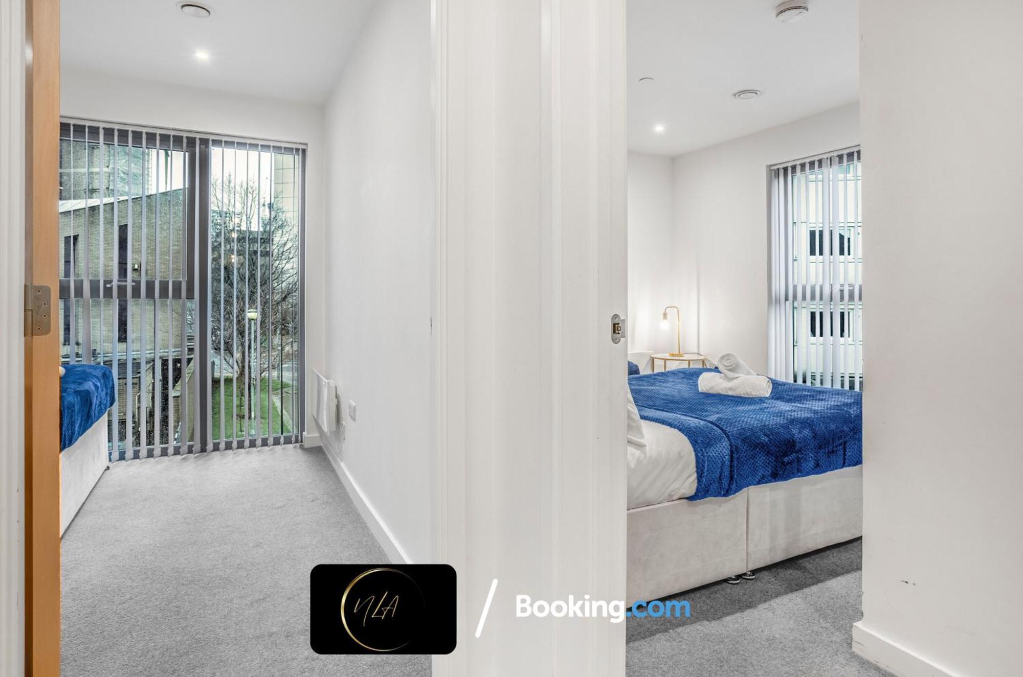 City Centre Apartment With Free Parking, 2 Bathrooms, Netflix And Wifi - Suitable For Contractors And Families - By Noor Luxury Accommodations Birmingham Luaran gambar